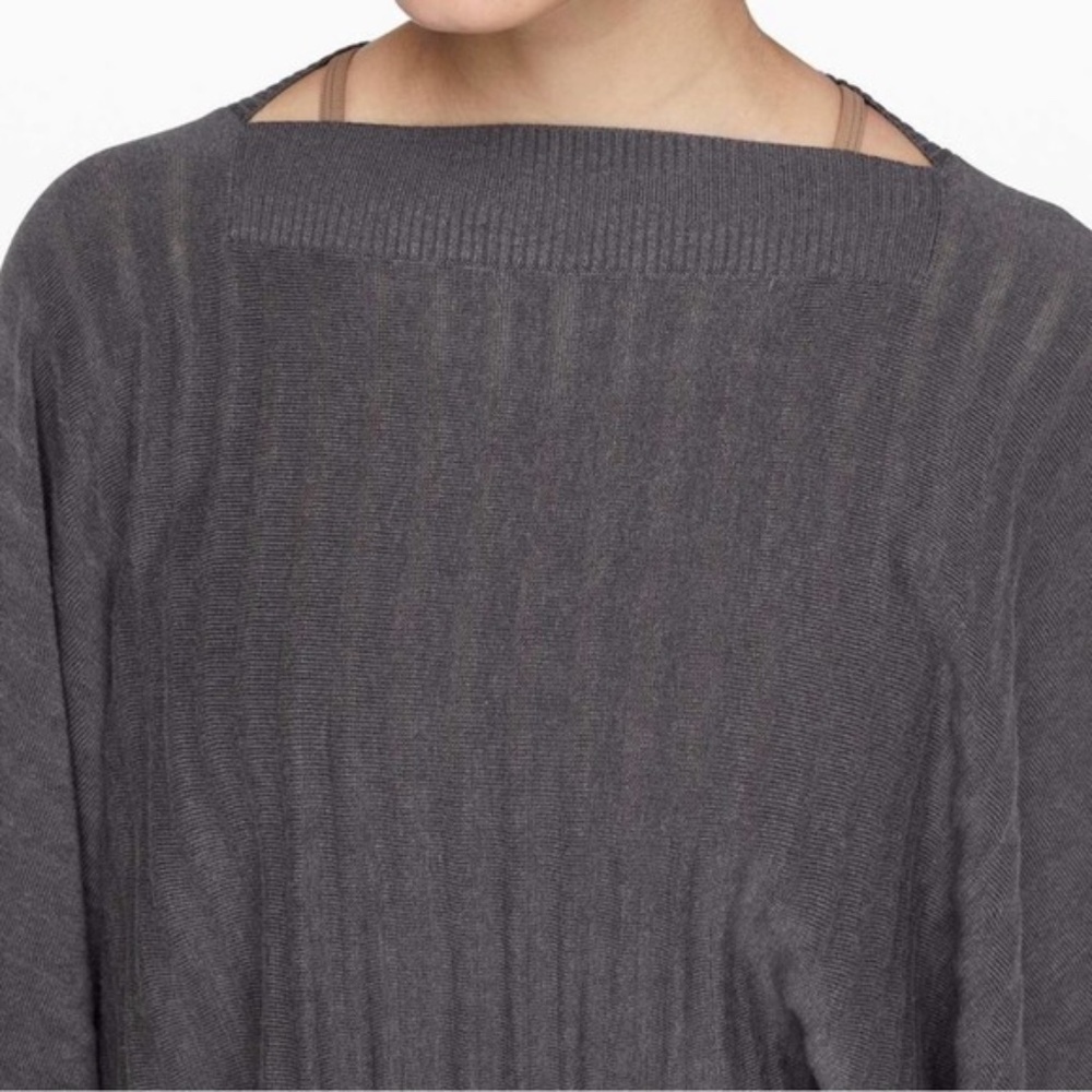 Lululemon Forward Flow Knit Poncho Heathered Moonwalk - Picture 2 of 10